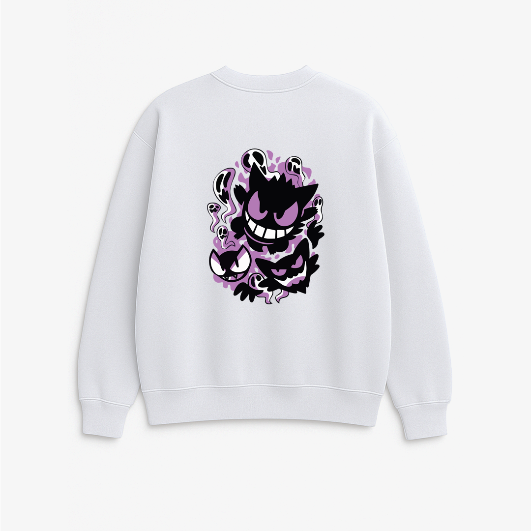 Gengar Pokemon - Printed Oversized Sweatshirt