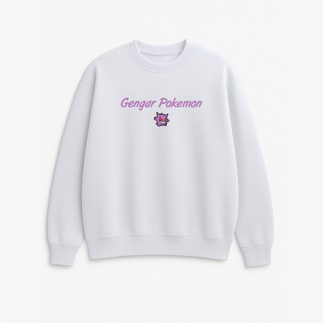 Gengar Pokemon - Printed Oversized Sweatshirt