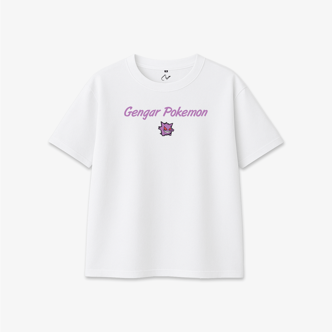 Gengar Pokemon - Printed Oversized T-Shirt