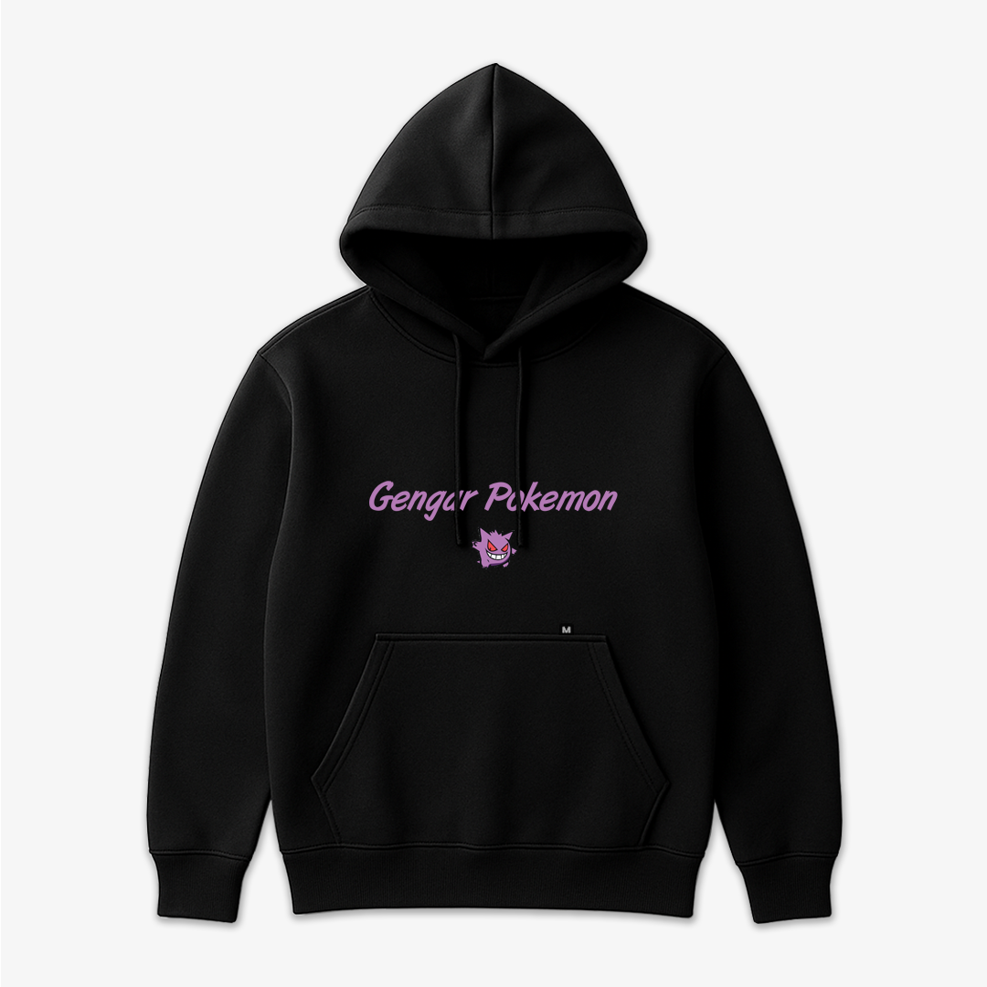 Gengar Pokemon - Printed Oversized Hoodie