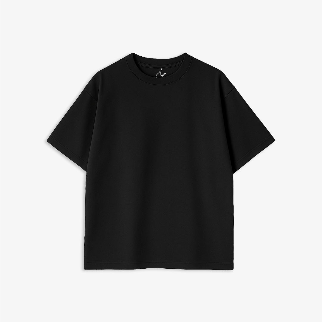 Black Oversized T-Shirt - Casual Tee