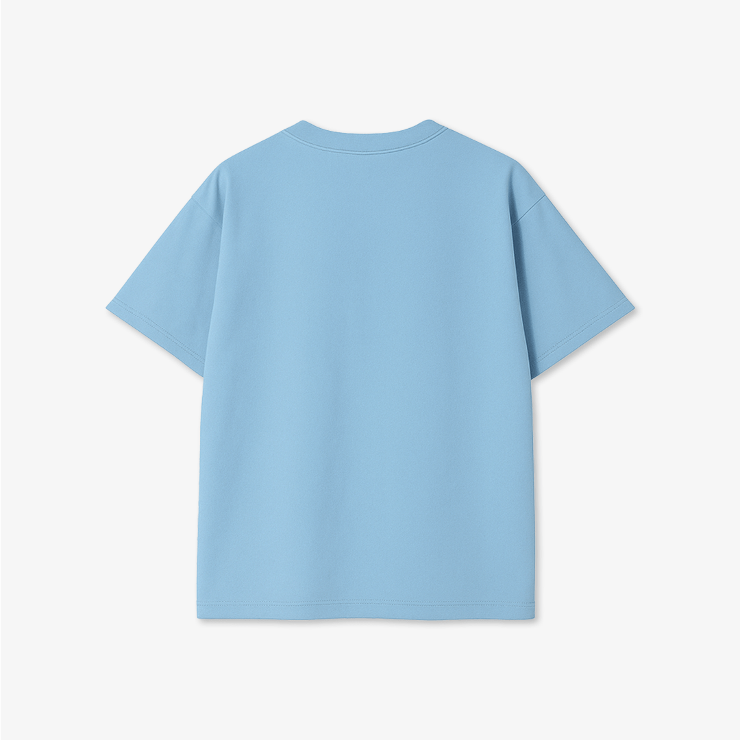 Sky Blue Oversized T-Shirt - Casual Wear
