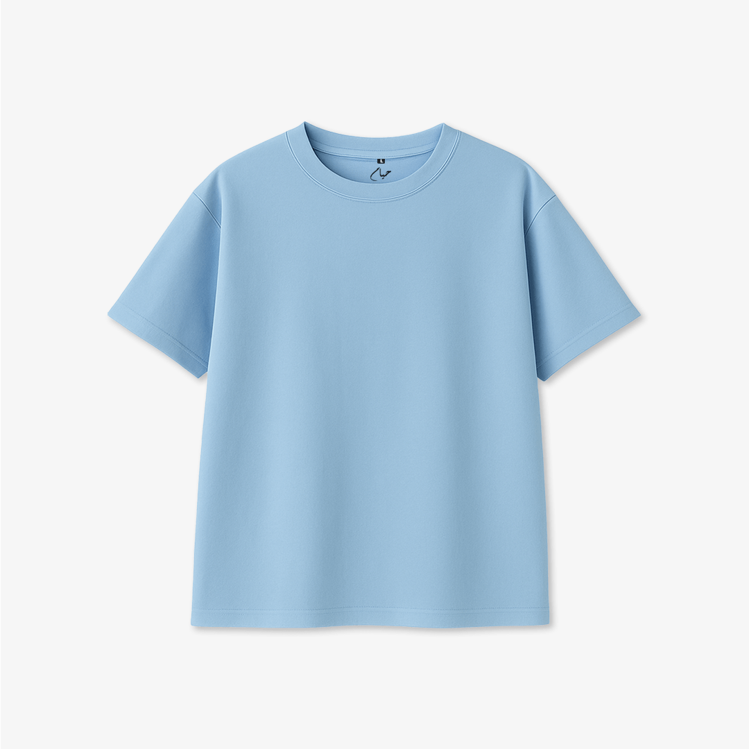 Sky Blue Oversized T-Shirt - Casual Wear