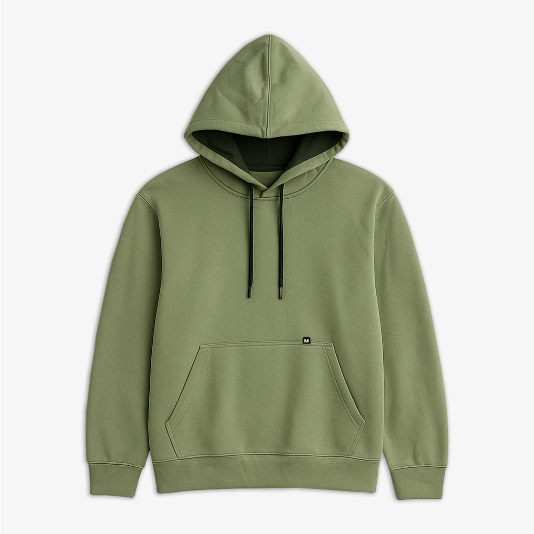Olive Green Oversized Hoodie - Premium Streetwear