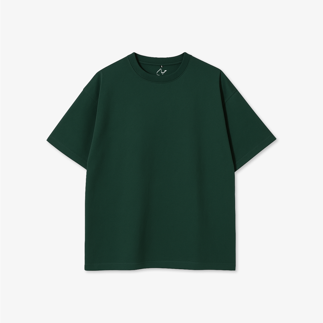 Olive Green Oversized T-Shirt - Casual Wear