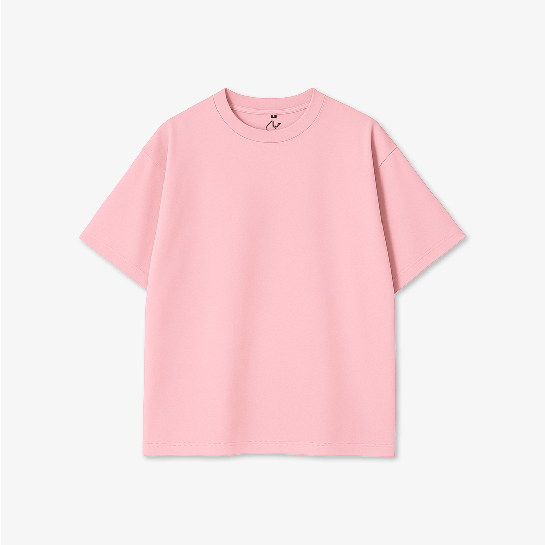 Pink Oversized T-Shirt - Casual Wear