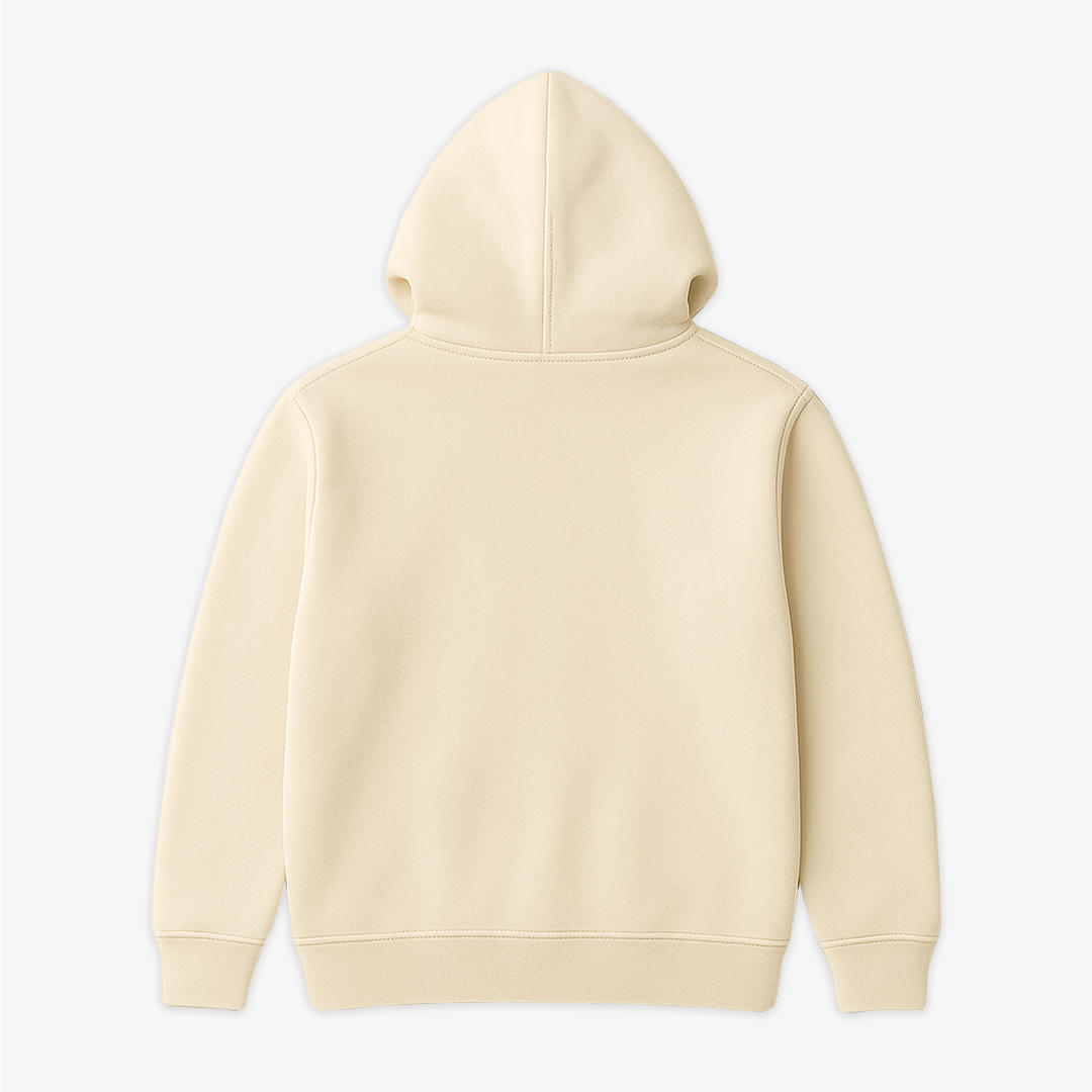 Cream Oversized Hoodie - Premium Streetwear
