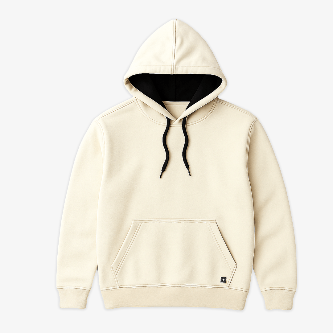 Cream Oversized Hoodie - Premium Streetwear