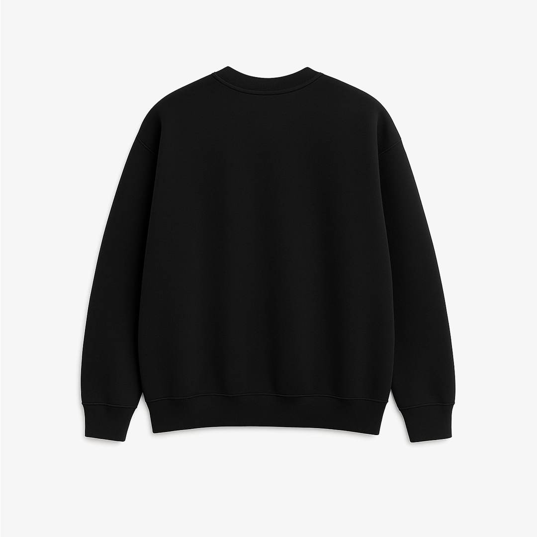 Black Oversized Sweatshirt - Premium Casual Wear