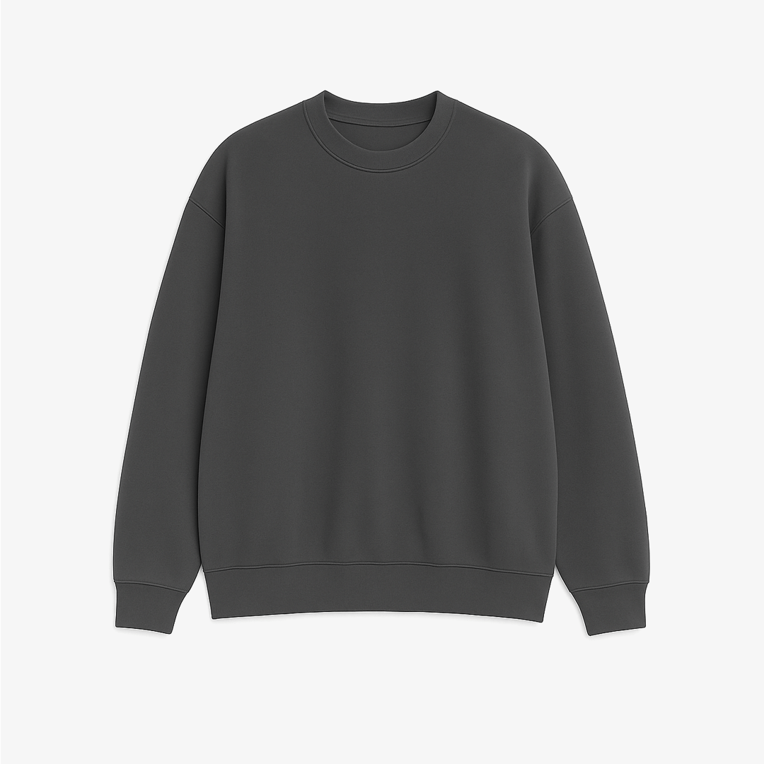 Grey Oversized Sweatshirt - Premium Casual Wear
