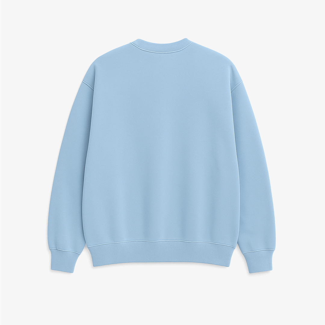 Sky Blue Oversized Sweatshirt - Premium Casual Wear