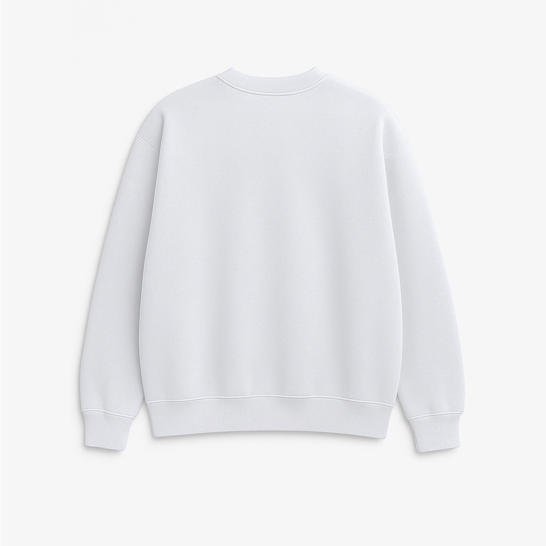 White Oversized Sweatshirt - Premium Casual Wear