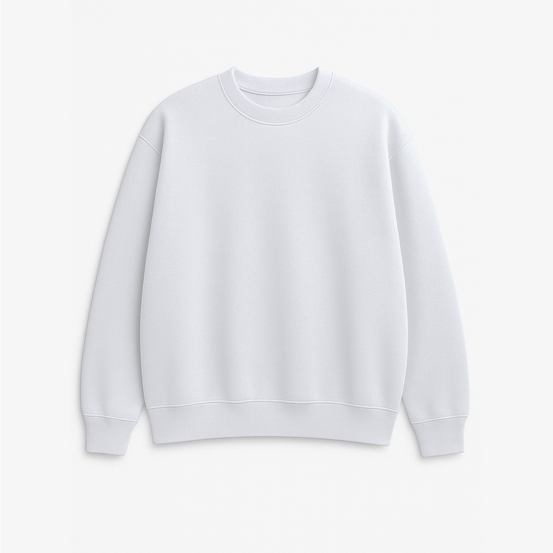 White Oversized Sweatshirt - Premium Casual Wear